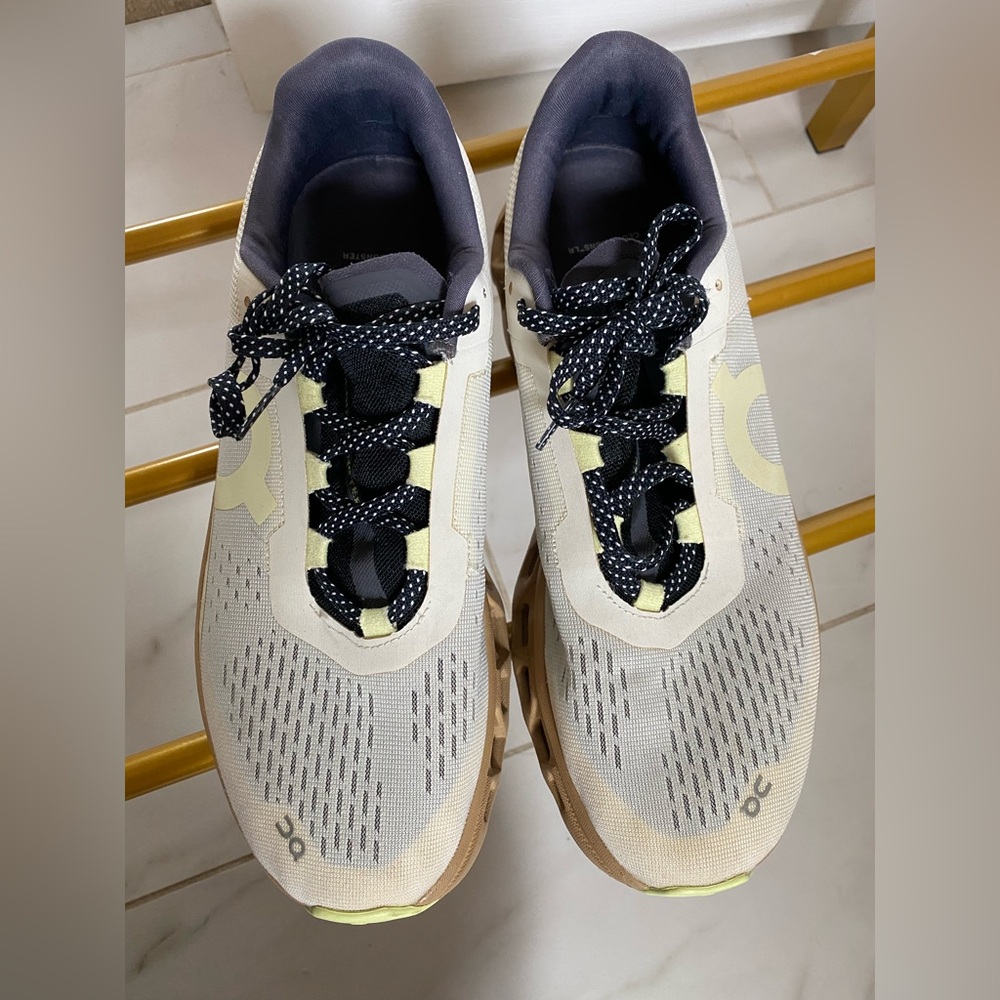 On Running Men's Running Shoes in Beige, Black, Yellow